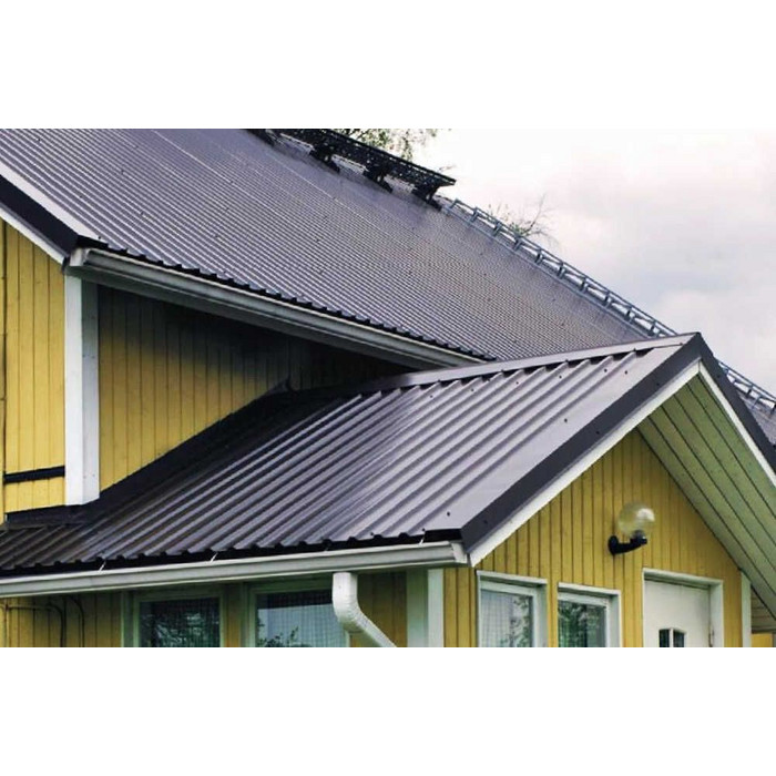 Профлист Grand Line C20R 0.5 Atlas RR 32 Темно-коричневый фото 7