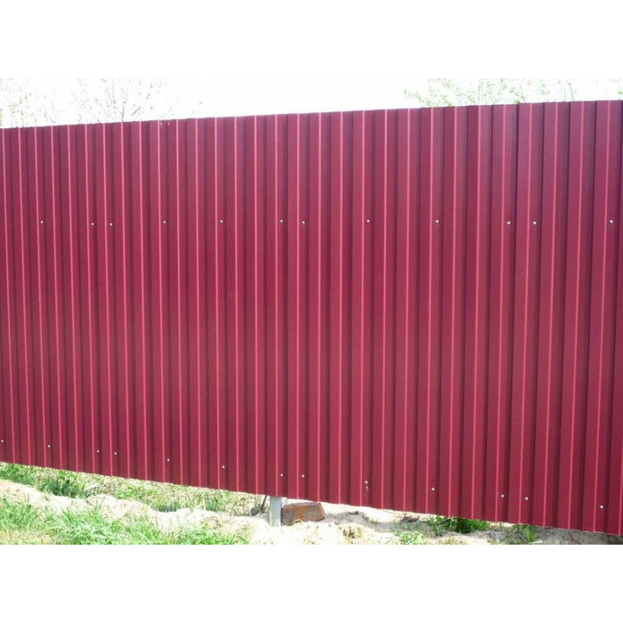 Профлист Металл Профиль C8 0.5 PURMAN® RAL 3005 Красное вино B фото 6