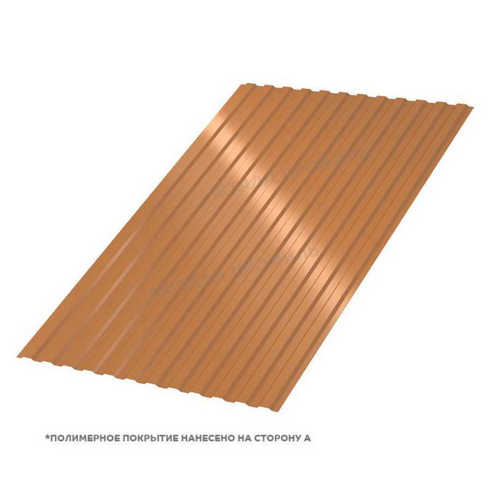 Профлист Металл Профиль МП10 0.5 AGNETA® двусторонний Copper/Copper, Медный/Медный B