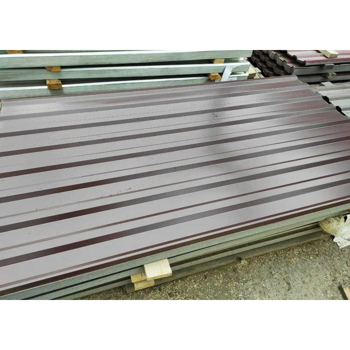 Профлист Металл Профиль МП20 0.45 VikingMP® RR 32 Темно-коричневый B фото 6