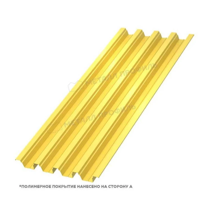 Профлист Металл Профиль Н75 0.7 Полиэстер RAL 1018 Желтый цинк B
